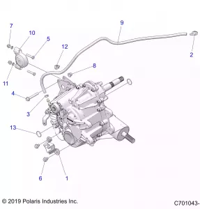 DRIVE TRAIN, MAIN GEARCASE MOUNTING- Z21CHA57A2/E57AK (C701043-1)