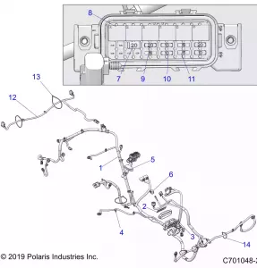 ELECTRICAL, WIRE HARNESS - Z21CHA57A2 (C701048-2)