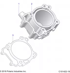 ENGINE, CYLINDER - Z21CHA57A2/K2/E57AK (C101422-19)