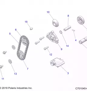 ENGINE, Маслянный насос - Z21CHA57A2/K2/E57AK (C701045-6)