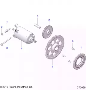 ENGINE, STARTER DRIVE - Z21CHA57A2/K2/E57AK (C700980)