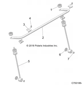 SUSPENSION, FRONT, STABILIZER BAR - Z21CHA57A2/K2/E57AK (C700186-4)