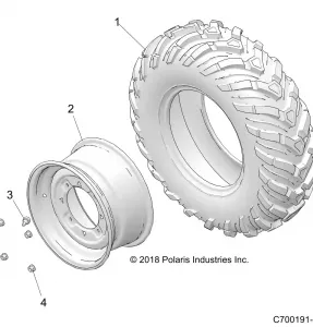 WHEELS, FRONT - Z21CHA57A2 (C700191-2)