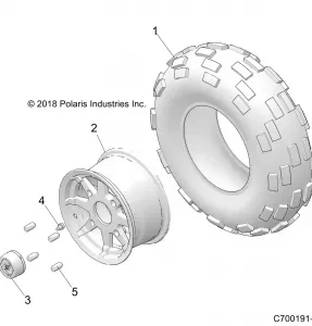 WHEELS, FRONT - Z21CHE57AK (C700191-1)