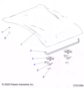 ACCESSORY, ROOF- Z21ASK99A4/B4 (C701359-1)