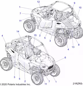 BODY, Наклейки - Z21ASE99A5/B5 (21RZRS-1)