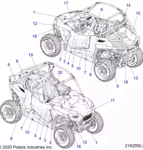 BODY, Наклейки - Z21ASK99A4/B4 (21RZRS-2)