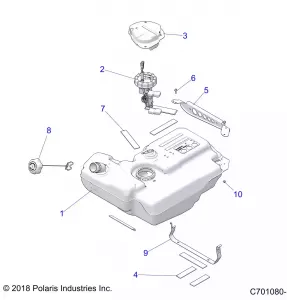 BODY, Топливная система TANK, EVAP - Z21ASE99A5/B5/K99A4/B4 (C701080-1)