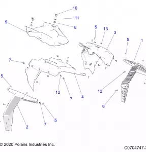 BODY, HOOD AND FRONT BODY WORK - Z21ASE99A5/B5/K99A4/B4 (C0704747-3)