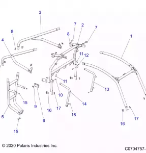 CHASSIS, CAB Рама - Z21ASE99A5/B5/K99A4/B4 (C0704757-1)