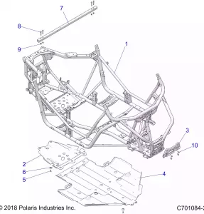 CHASSIS, MAIN Рама AND SKID PLATE - Z21ASE99A5 (C701084-2)