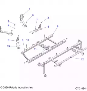 CHASSIS, MAIN Рама MOUNTS - Z21ASE99A5/B5/K99A4/B4 (C701084-3)