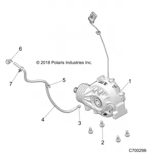 DRIVE TRAIN, FRONT GEARCASE MOUNTING - Z21ASE99A5/B5/K99A4/B4 (C700298-1)