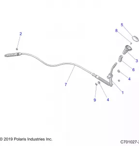 DRIVE TRAIN, GEAR SELECTOR - Z21ASE99A5/B5/K99A4/B4 (C701027-2)