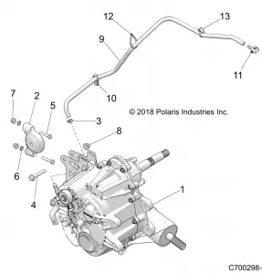 DRIVE TRAIN, MAIN GEARCASE MOUNTING - Z21ASE99A5/B5/K99A4/B4 (C700298-3)