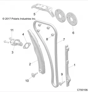 ENGINE, CAM CHAIN AND TENSIONER - Z21ASE99A5/B5/K99A4/B4 (C700106-1)