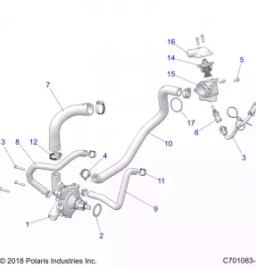 ENGINE, WATERPUMP AND BYPASS - Z21ASE99A5/B5/K99A4/B4 (C701083-1)