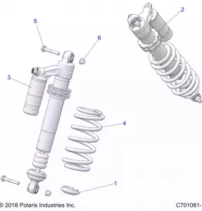 SUSPENSION, FRONT SHOCK MOUNTING - Z21ASE99A5/B5/K99A4/B4 (C701081-1)