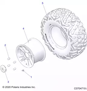 WHEELS, REAR - Z21ASE99A5/B5/K99A4/B4 (C0704710-2)