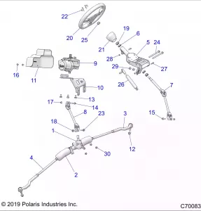 STEERING, STEERING ASM., TURBO S AND LE - Z21PAL92AL/AT/BL/BT (C700837)