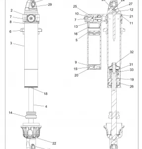 SUSPENSION, FRONT SHOCK INTERNALS, VELOCITY - Z21PAE92AE/AN/BE/BN (702628)