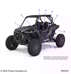 BODY, Наклейки GRAPHICS, TURBO S - Z21PAL92AL/BL (900249)