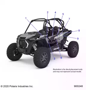 BODY, Наклейки GRAPHICS, VELOCITY - Z21PAE92AE/AN/BE/BN (900248)