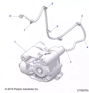 DRIVE TRAIN, FRONT GEARCASE MOUNTING - Z21PAE92AE/AN/BE/BN/L92AL/AT/BL/BT (C700278-2)