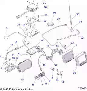 ELECTRICAL, DASH INSTRUMENTS AND CONTROLS, TURBO S AND LE - Z21PAL92AL/AT/BL/BT (C700829)