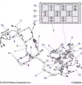 ELECTRICAL, WIRE HARNESS, TURBO S AND LE - Z21PAL92AL/AT/BL/BT (C700836-1)