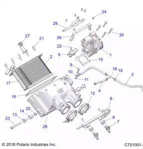 ENGINE, Впуск MANIFOLD - Z21PAE92AE/AN/BE/BN/L92AL/AT/BL/BT  (C701001-1)