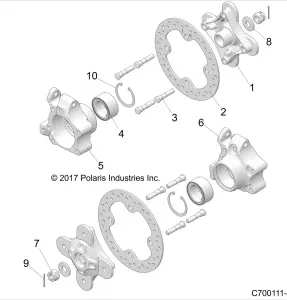 SUSPENSION, REAR CARRIER AND HUB - Z21PAE92AE/AN/BE/BN/L92AL/AT/BL/BT (C700111-4)