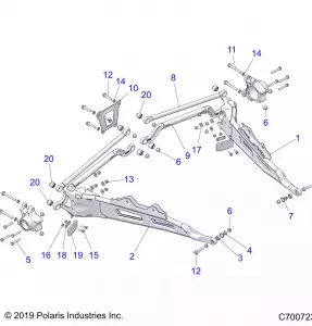 SUSPENSION, REAR CONTROL ARMS - Z21PAE92AE/AN/BE/BN/L92AL/AT/BL/BT (C700723)