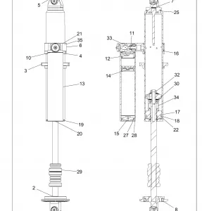 SUSPENSION, REAR SHOCK INTERNALS, VELOCITY -  Z21PAE92AE/AN/BE/BN (C700165-2)