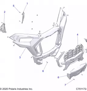 BODY, FRONT BUMPER -  Z21NAM99AG (C701172-2)