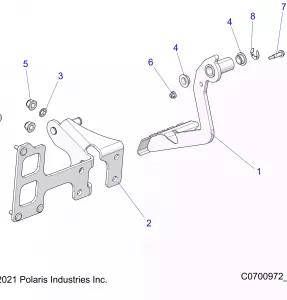 BRAKES, PEDAL - Z21NAM99AG (C0700972-2)