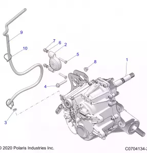 DRIVE TRAIN, MAIN GEARCASE MOUNTING - Z21NAM99AG (C0704134-2)