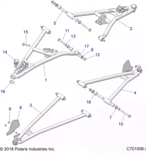 SUSPENSION, FRONT CONTROL ARMS - Z21NAM99AG (C701006-2)