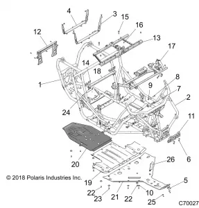 CHASSIS, MAIN Рама AND SKID PLATES - Z21NAR99AN/BN (C700273)