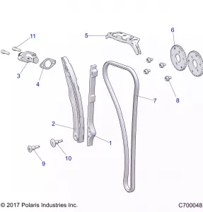 ENGINE, CAM CHAIN AND TENSIONER - Z21NAR99AN/BN (C700048)