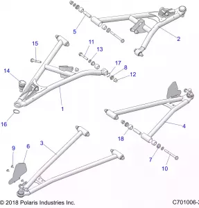 SUSPENSION, FRONT CONTROL ARMS - Z21NAR99AN/BN (C701006-2)