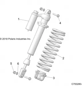 SUSPENSION, FRONT SHOCK MOUNTING - Z21NAR99AN/BN (C700280-4)