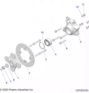 SUSPENSION, REAR CARRIER - Z21NAR99AN/BN (C0703316-3)