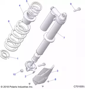 SUSPENSION, REAR SHOCK MOUNTING - Z21NAR99AN/BN (C701005-2)