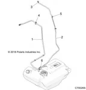 BODY, Топливная система LINES, STD. - Z21N4E99AC/AK/K99AP/AG/AR99AN (C700269-3)