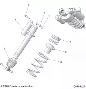 SUSPENSION, FRONT SHOCK MOUNTING - Z21N4E99AC/AK/BC/BK/K99AP/AG/BG/BP (C0704127-1)