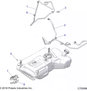 BODY, Топливная система LINES, STD.  - Z21N4E92AX/AG (C700986)