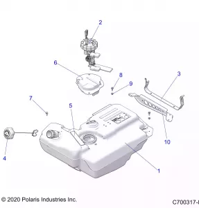 BODY, Топливная система TANK - Z21N4E92AX/AG/BG/BX (C700317-8)