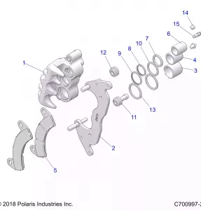 BRAKES, FRONT CALIPER - Z21N4E92AX/AG/BG/BX (C700997-2)