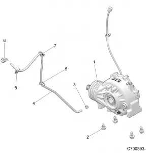 DRIVE TRAIN, FRONT GEARCASE MOUNTING - Z21N4E92AX/AG/BG/BX (C700393-1)